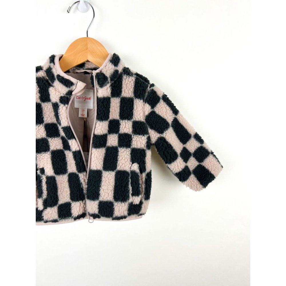 New Baby Cat & Jacket Fleece Jacket Size 12M